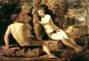 TINTORETTO, Jacopo Adam and Eve ar China oil painting reproduction